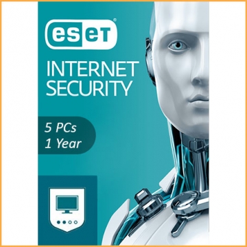 ESET Internet Security 5 PCs 1 Year