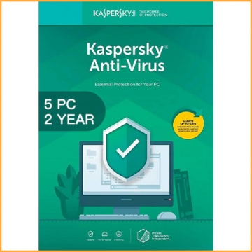 Kaspersky Antivirus 2020 - 5 PCs - 2 Years [EU]