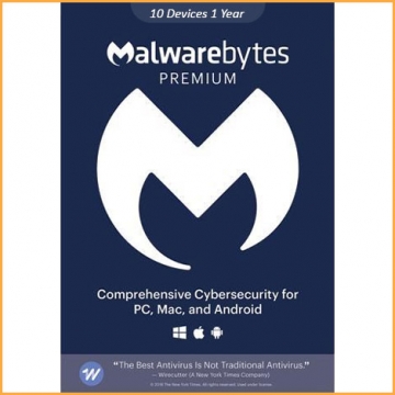 Malwarebytes Premium - 10 Devices - 1 Year