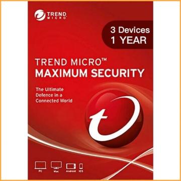Trend Micro Maximum Security Multi Device - 3 Devices - 1 Year