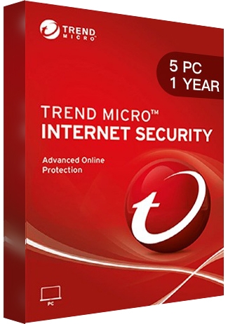 Trend Micro Internet Security - 5 PCs - 1 Year [EU]