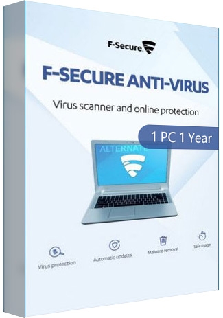 F-Secure AntiVirus - 1 PC - 1 Year [EU] 