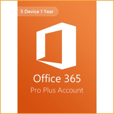  Office 365 Professional Plus Account - 5 Devices - 1 Year
