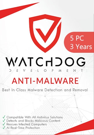 Watchdog Anti-Malware - 5 PCs - 3 Years [EU]