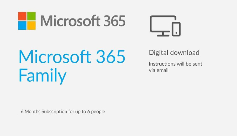 Office 365 Family Account - 6 Users 6 Months