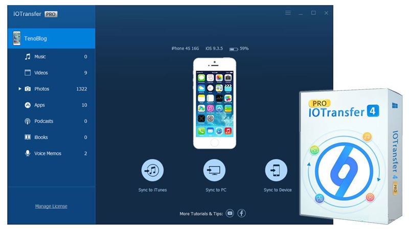 buy  iObit IOTransfer 4 for iPhone/iPad